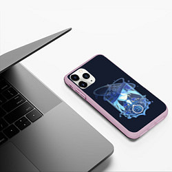 Чехол iPhone 11 Pro матовый Genshin Impact Mona Мона, цвет: 3D-розовый — фото 2