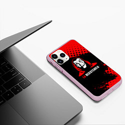 Чехол iPhone 11 Pro матовый La Casa de Papel La Resistencia, цвет: 3D-розовый — фото 2