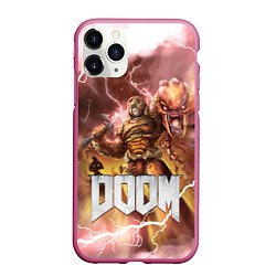 Чехол iPhone 11 Pro матовый Брутальный DoomGay Hell rock