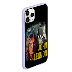 Чехол iPhone 11 Pro матовый The Beatles John Lennon, цвет: 3D-светло-сиреневый — фото 2