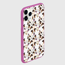 Чехол iPhone 11 Pro матовый Джек Рассел Терьер, цвет: 3D-фиолетовый — фото 2