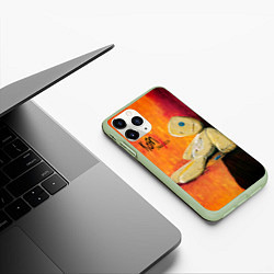 Чехол iPhone 11 Pro матовый Issues - Korn, цвет: 3D-салатовый — фото 2