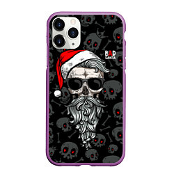 Чехол iPhone 11 Pro матовый Santa from Hell, цвет: 3D-фиолетовый