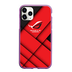 Чехол iPhone 11 Pro матовый ROG - republic of gamers