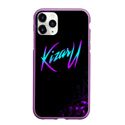 Чехол iPhone 11 Pro матовый КИЗАРУ НЕОН ЛОГО KIZARU NEON