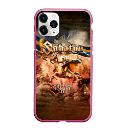 Чехол iPhone 11 Pro матовый Swedish Empire Live - Sabaton, цвет: 3D-малиновый