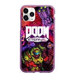 Чехол iPhone 11 Pro матовый DOOM ETERNAL ПАЛАЧ РОКА DOOM SLAYER