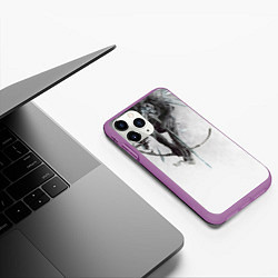 Чехол iPhone 11 Pro матовый The Hunting Party - Linkin Park, цвет: 3D-фиолетовый — фото 2