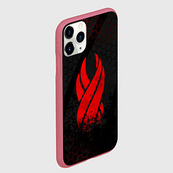 Чехол iPhone 11 Pro матовый DEAD SPACE ОБЕЛИСК МЁРТВЫЙ КОСМОС, цвет: 3D-малиновый — фото 2
