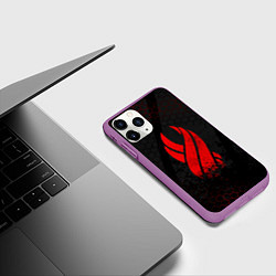 Чехол iPhone 11 Pro матовый DEAD SPACE ОБЕЛИСК МЁРТВЫЙ КОСМОС, цвет: 3D-фиолетовый — фото 2