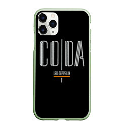 Чехол iPhone 11 Pro матовый Coda - Led Zeppelin, цвет: 3D-салатовый