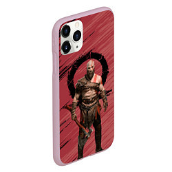 Чехол iPhone 11 Pro матовый Кратос God of War, цвет: 3D-розовый — фото 2