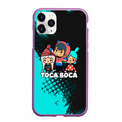 Чехол iPhone 11 Pro матовый Toca Boca Рита и Леон, цвет: 3D-фиолетовый