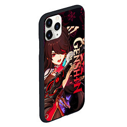 Чехол iPhone 11 Pro матовый Genshin Impact: Beidou, цвет: 3D-черный — фото 2
