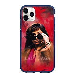 Чехол iPhone 11 Pro матовый Очки Gaga, цвет: 3D-тёмно-синий