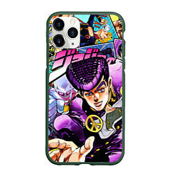 Чехол iPhone 11 Pro матовый JoJos Bizarre Adventure: Josuke, цвет: 3D-темно-зеленый