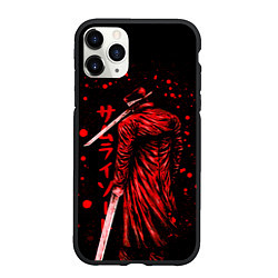 Чехол iPhone 11 Pro матовый Katana Man Chainsaw Man