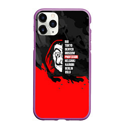 Чехол iPhone 11 Pro матовый La Casa de Papel Professor