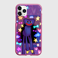 Чехол iPhone 11 Pro матовый POPPY PLAYTIME - МИЛЫЙ ХАГГИ ВАГГИ, цвет: 3D-малиновый