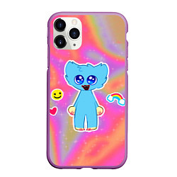 Чехол iPhone 11 Pro матовый POPPY PLAYTIME - МАЛЫШ ХАГГИ ВАГГИ, цвет: 3D-фиолетовый