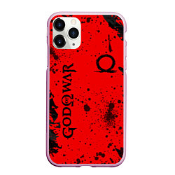 Чехол iPhone 11 Pro матовый God of War Брызги крови, цвет: 3D-розовый