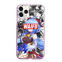 Чехол iPhone 11 Pro матовый GENSHIN IMACT WAIFU ВАЙФУ, цвет: 3D-розовый