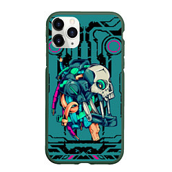 Чехол iPhone 11 Pro матовый Cyberpunk 2077!, цвет: 3D-темно-зеленый