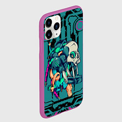 Чехол iPhone 11 Pro матовый Cyberpunk 2077!, цвет: 3D-фиолетовый — фото 2