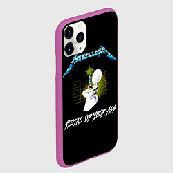 Чехол iPhone 11 Pro матовый Kill Em All - Metallica, цвет: 3D-фиолетовый — фото 2