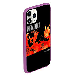 Чехол iPhone 11 Pro матовый Load - Metallica, цвет: 3D-фиолетовый — фото 2