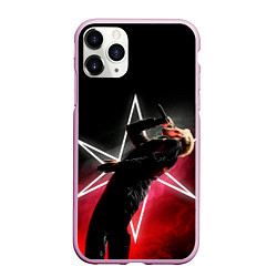 Чехол iPhone 11 Pro матовый Oliver on live, цвет: 3D-розовый