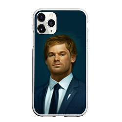 Чехол iPhone 11 Pro матовый Декстер Морган Портрет, цвет: 3D-белый