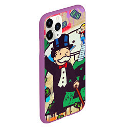 Чехол iPhone 11 Pro матовый Alec Monopoly ART, цвет: 3D-фиолетовый — фото 2