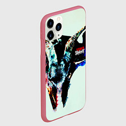Чехол iPhone 11 Pro матовый Iowa - Slipknot, цвет: 3D-малиновый — фото 2