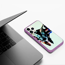 Чехол iPhone 11 Pro матовый Iowa - Slipknot, цвет: 3D-фиолетовый — фото 2