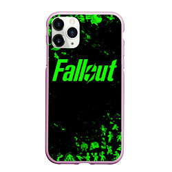 Чехол iPhone 11 Pro матовый FALLOUT ПУПСЫ ПАТТЕРН ЗЕЛЁНЫЙ ЯДЕРНАЯ ЗИМА, цвет: 3D-розовый