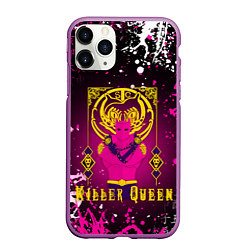 Чехол iPhone 11 Pro матовый JOJO KILLER QUEEN КОРОЛЕВА УБИЙЦА, цвет: 3D-фиолетовый