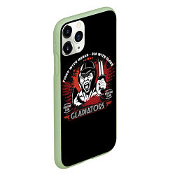 Чехол iPhone 11 Pro матовый GLADIATORS, цвет: 3D-салатовый — фото 2