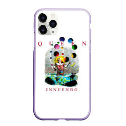Чехол iPhone 11 Pro матовый Innuendo - Queen, цвет: 3D-светло-сиреневый
