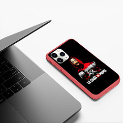 Чехол iPhone 11 Pro матовый СЕРИАЛ БУМАЖНЫЙ ДОМ LA CASA DE PAPEL, цвет: 3D-красный — фото 2