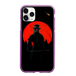 Чехол iPhone 11 Pro матовый Plague doctor ЧУМНОЙ ДОКТОР