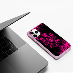 Чехол iPhone 11 Pro матовый JOJO BIZARRE ADVENTURE ПЕРСОНАЖИ, цвет: 3D-розовый — фото 2