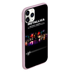 Чехол iPhone 11 Pro матовый Metallica S и M, цвет: 3D-розовый — фото 2