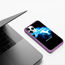 Чехол iPhone 11 Pro матовый Ride the Lightning Metallica, цвет: 3D-фиолетовый — фото 2