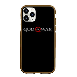 Чехол iPhone 11 Pro матовый GOD OF WAR LOGO, РУНЫ