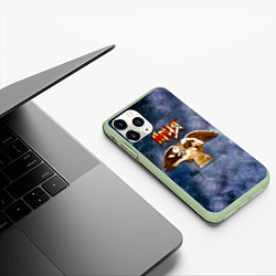 Чехол iPhone 11 Pro матовый Беспечный ангел - Ария, цвет: 3D-салатовый — фото 2