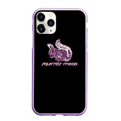 Чехол iPhone 11 Pro матовый Squirrels mood, цвет: 3D-сиреневый