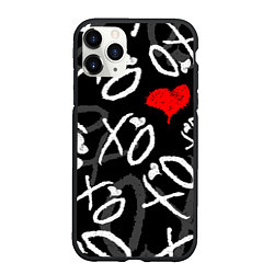 Чехол iPhone 11 Pro матовый The Weeknd - XO, цвет: 3D-черный