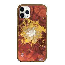 Чехол iPhone 11 Pro матовый Коллекция Journey Обжигающее солнце 396-134, цвет: 3D-коричневый