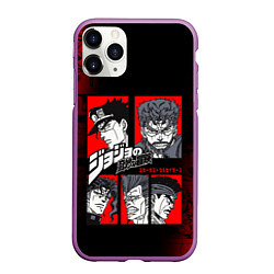 Чехол iPhone 11 Pro матовый JOJO BIZARRE ADVENTURE ДЖОДЖО АРТ